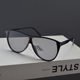 European and American retro large frame rice nail sunglasses