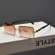 Anti-UV rectangular retro cut-edge sunglasses for men and women