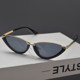 European and American retro punk style small frame cat eye sunglasses