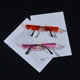 Korean style personalized ultra-narrow rectangular love cut-edge sunglasses ins internet celebrity retro transparent red one-piece sunglasses
