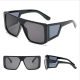 Summer beach vacation trend fashion large square frame glasses for men and women trendy personality retro sunglasses square one-piece sunglasses