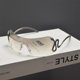 UV resistant retro women's frameless sunglasses