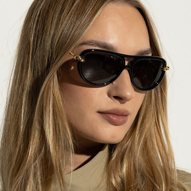 European and American retro double bridge sunglasses punk style sunglasses