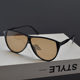 European and American retro large frame rice nail sunglasses