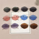 Sunshade polygonal retro men's and women's hollow sunglasses
