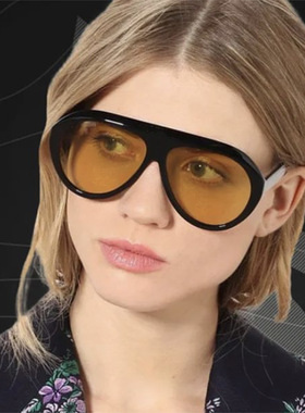 遮阳蛤蟆镜复古男女单梁太阳镜