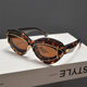 Anti-UV Cat Eye Retro Bubble Sunglasses for Men and Women