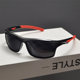 Driving square retro men's and women's colorful sunglasses