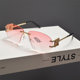 UV proof butterfly retro women's flower sunglasses
