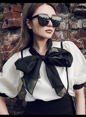 网红同款偏光太阳眼镜圆脸大框