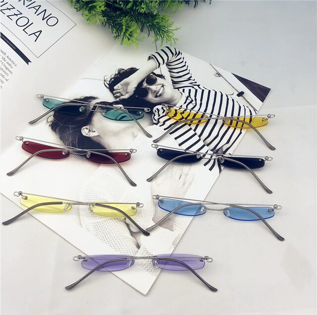 China's new ultra-small transparent yellow sunglasses