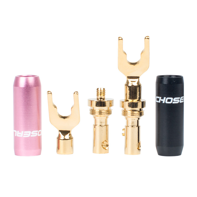 秋叶原U型插头免焊接音箱插头接线端子发烧级喇叭线接头音响线Y插,淘宝优惠券,粉丝福利购,淘宝优惠卷