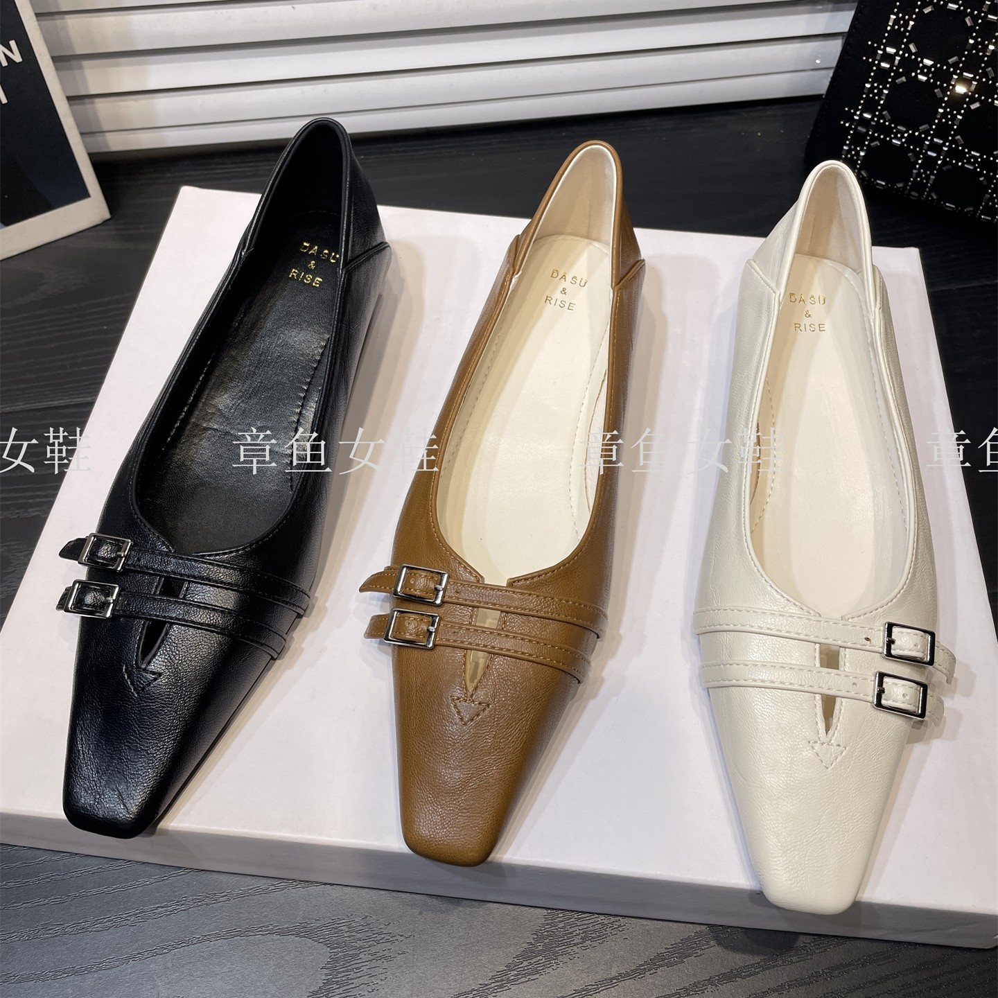 皮带扣粗跟通勤猫跟鞋2026春夏季法式新款小方头浅口玛丽珍单鞋女,淘宝优惠券,粉丝福利购,淘宝优惠卷