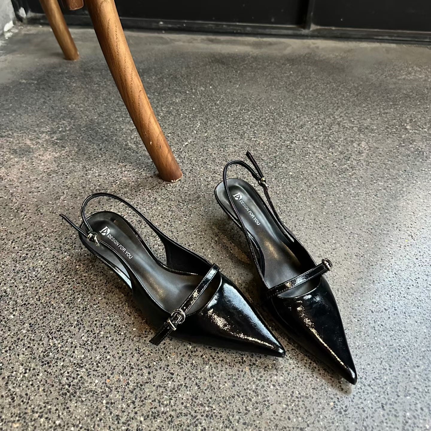 2026春夏新款法式性感小猫跟包头凉鞋女尖头气质细跟后空单鞋,淘宝优惠券,粉丝福利购,淘宝优惠卷