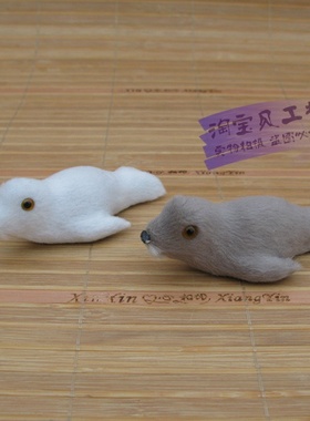 仿真海豹摆件皮毛工艺品