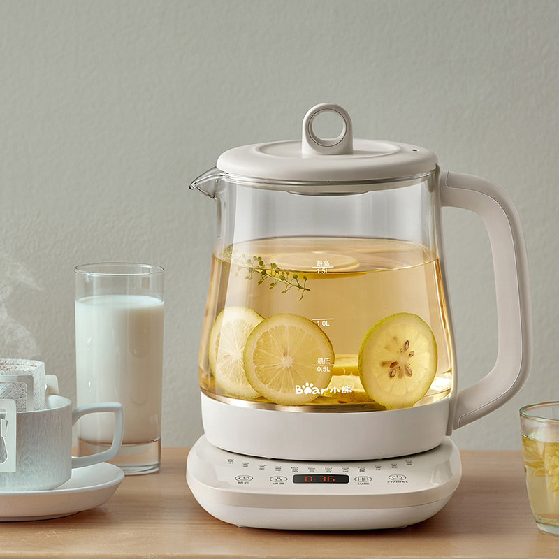 小熊养生壶家用多功能炖煮一体煮茶器办公室小型煮茶壶2025新款