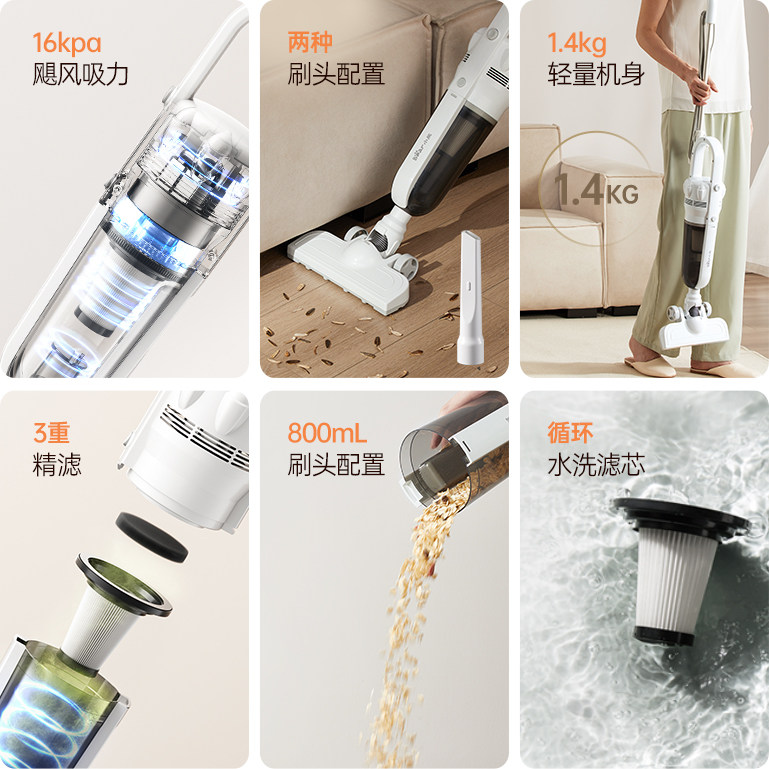 小熊吸尘器家用大吸力手持小型宠物吸猫毛地毯强力有线吸尘机新款,淘宝优惠券,粉丝福利购,淘宝优惠卷