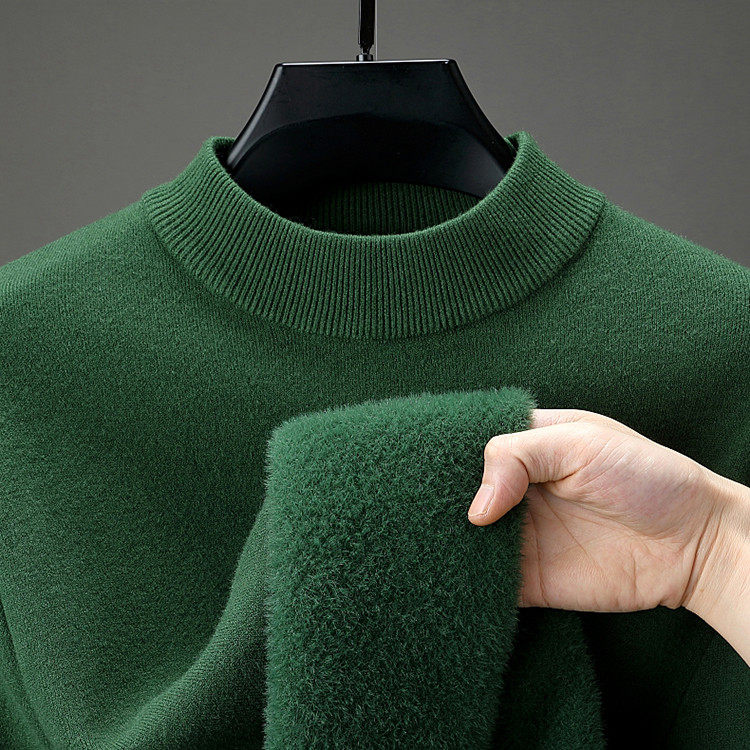可机洗手洗男士羊毛衫冬季加绒保暖半高领打底针织衫毛衣一体绒厚,淘宝优惠券,粉丝福利购,淘宝优惠卷