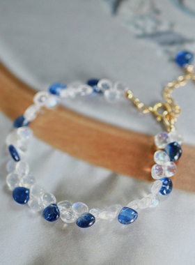 海水泡泡印度月光石原创女