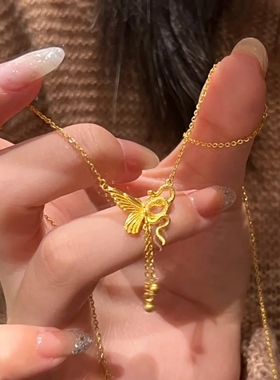 蛇年新款中式生肖蛇锁骨链