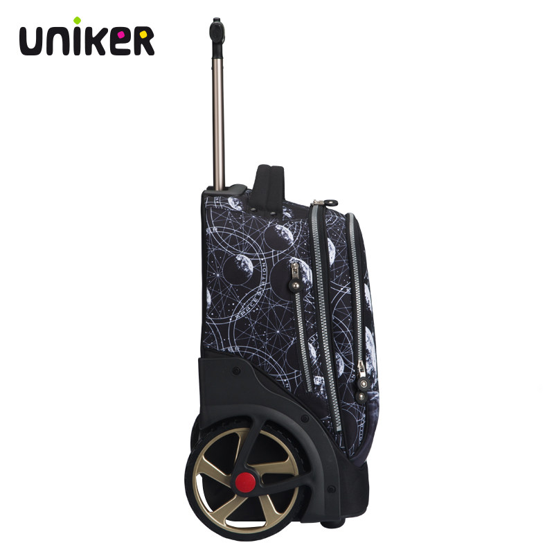 uniker初中学生拉杆女爬楼旅登机包 uniker旅行袋
