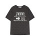 REOY Stu ສະບັບພາສາເກົາຫຼີ aeae polka dot letters trendy print classic summer loose cotton t-sleeved short-sleeved T-shirt for men and women