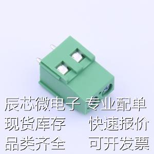 DG503-5.08-02P-14-02A(H) 螺钉式接线端子 5.08mm 1x2P 排数:1原 - 图1