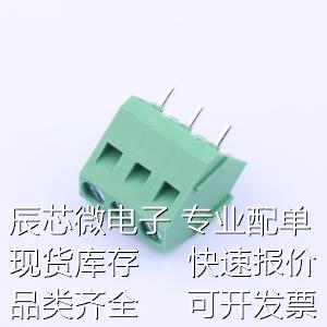 DG103-5.0-03P-14-00A(H) 螺钉式接线端子 5mm 1x3P 排数:1 每排P - 图1