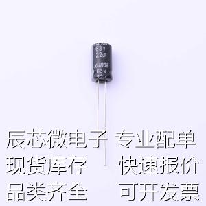 RK2261JMD112RB直插铝电解电容 22uF±20% 63V原装现货-图1