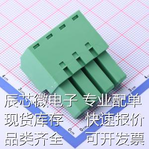 JL5EDGKH-76204G01 插拔式接线端子 插头 1x4P 7.62mm 排数:1 每 - 图0