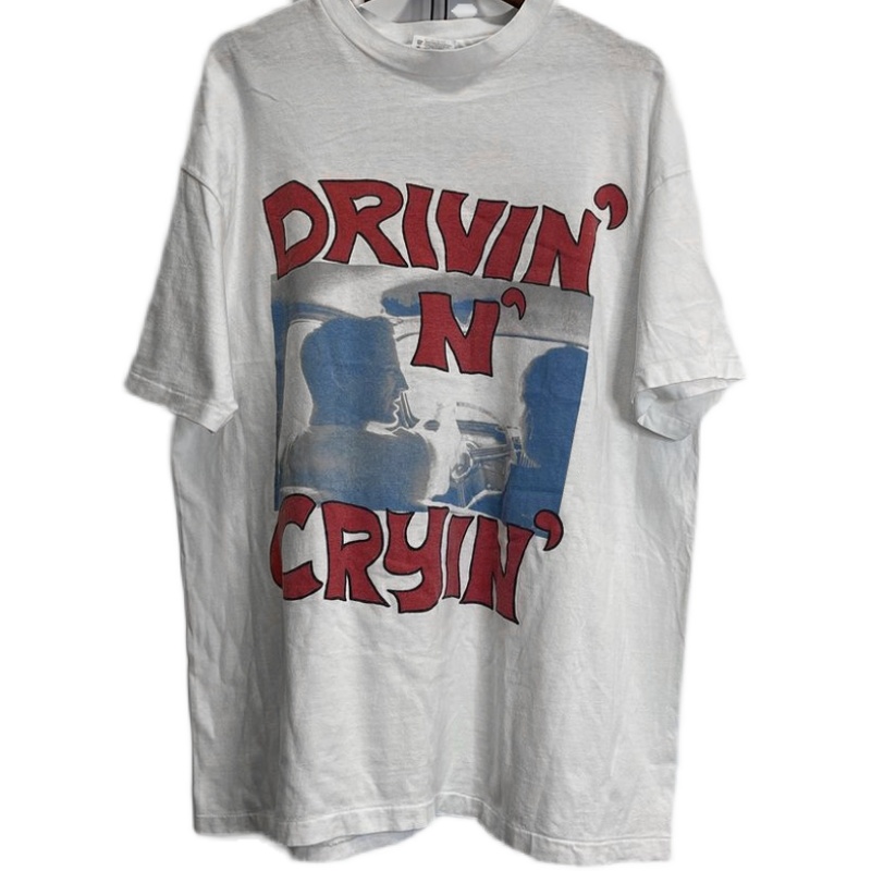 Drivin n cryin欧美潮牌复古oldschool美式嘻哈高街短袖T恤高级感 - 图3