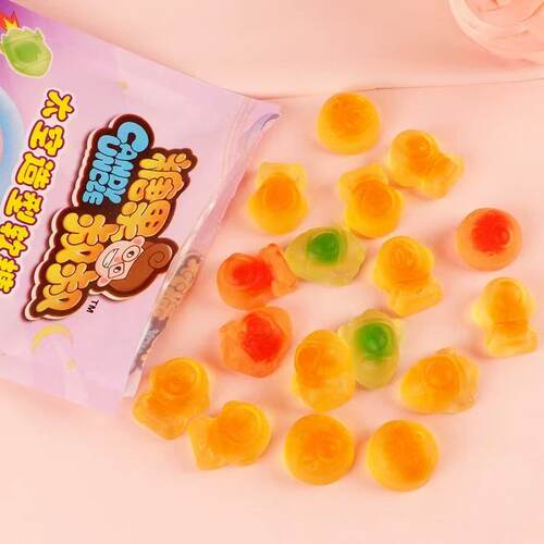 临期F01 糖果叔叔软糖混合果味20g幻彩海洋动物太空造型儿童零食 - 图1