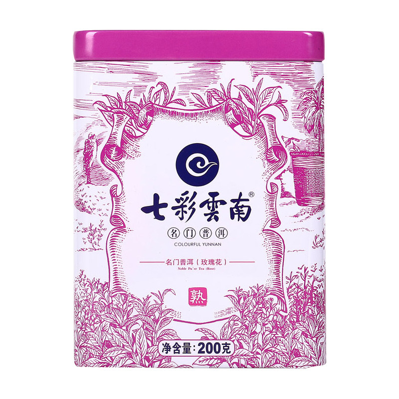 七彩云南普洱茶 名门普洱玫瑰 普洱茶熟茶散茶200g官方正品普洱,淘宝优惠券,粉丝福利购,淘宝优惠卷