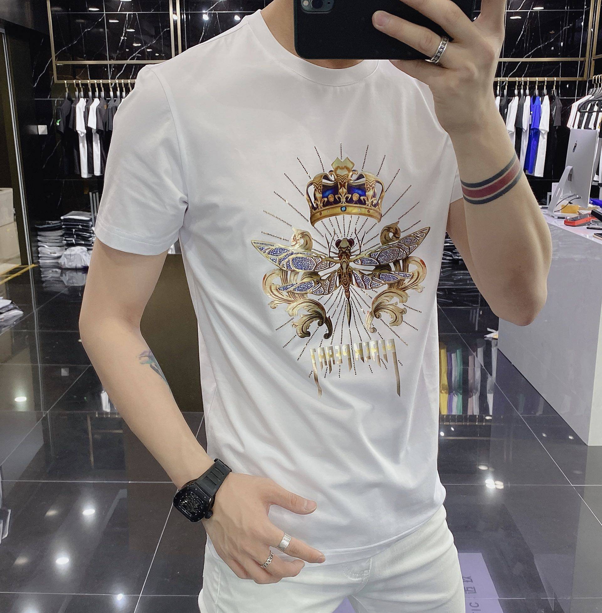 欧美潮牌男3d立体印花2020夏潮t恤 davidromeoT恤