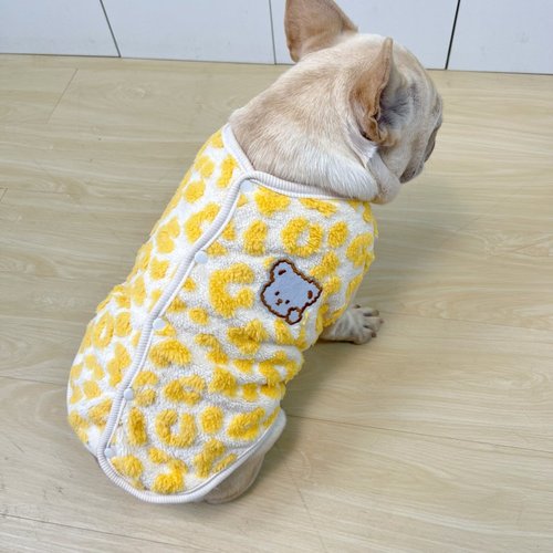 巴哥法斗衣服秋冬季加绒卫衣保暖棉背心可爱小熊斗牛犬胖狗狗衣服 - 图1