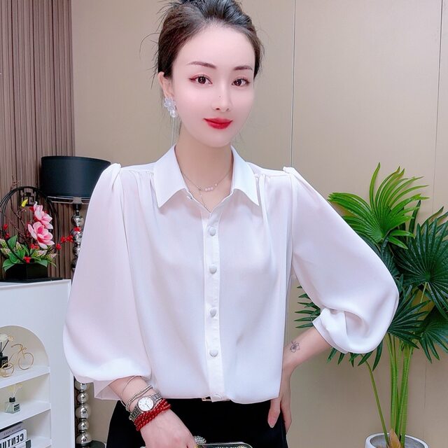 ເສື້ອ chiffon ຂະຫນາດບວກຂອງແມ່ຍິງໃນລະດູຮ້ອນປ້ອງກັນແສງແດດ cardigan ແສງສະຫວ່າງແລະເສື້ອບາງ temperament versatile cover belly slim coat loose shirt