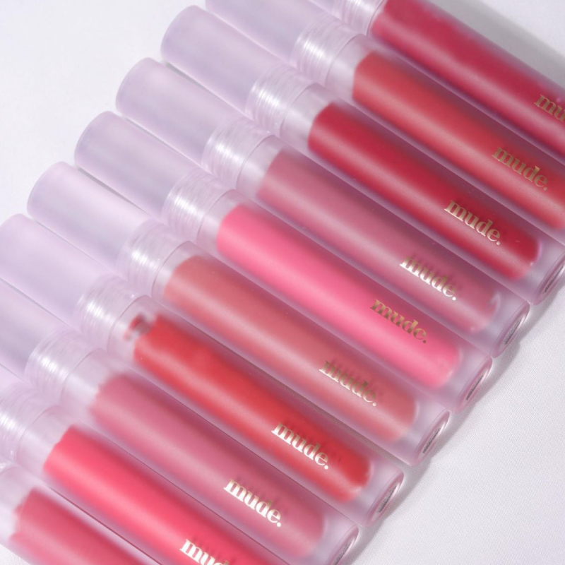 小猴子推荐！韩国mude哑光丝绒唇釉02雾面持久不沾杯不掉色正品女 - 图0