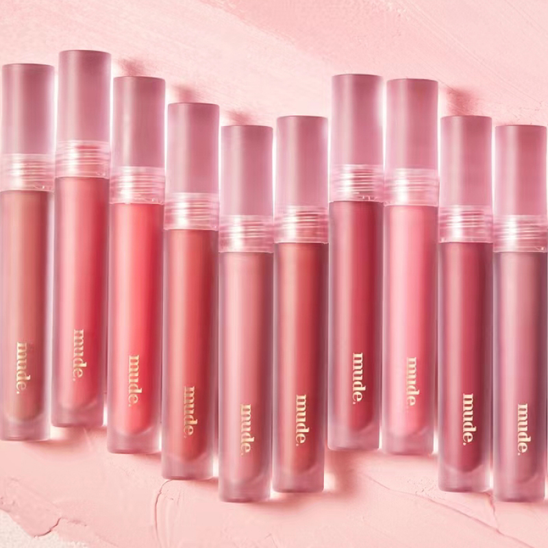 小猴子推荐！韩国mude哑光丝绒唇釉02雾面持久不沾杯不掉色正品女 - 图1