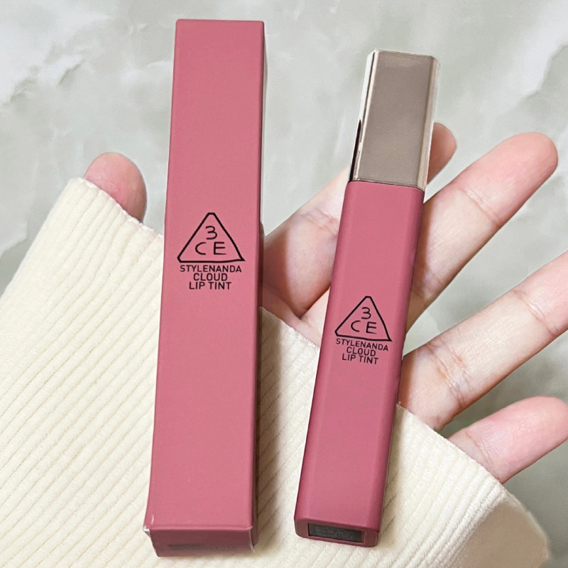 韩国3CE云朵唇釉新色号哑光丝DEVOTEE黑巧NODDING奶油蔷薇CERISE - 图0