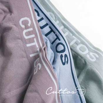 Qi Duozi CUTTOS5656 ຜູ້ຊາຍ seamless boutique underwear ສູງ elastic modal boxer briefs square fiber elastic