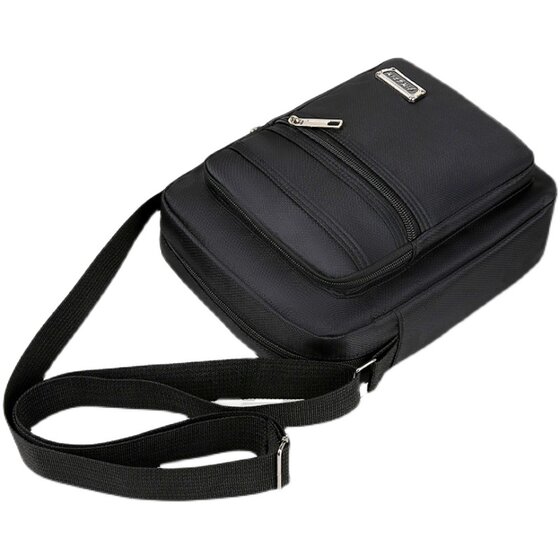 Waterproof Oxford cloth bag, men's bag, shoulder crossbody bag, men's and women's business bag, wallet, multi-layer pocket business cashier bag