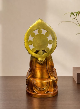 纯铜三清道祖神像灵宝天尊祖师爷