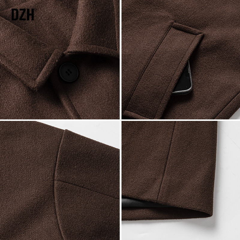 男士咖色毛呢大衣男英伦风中长款冬季加厚风衣外套2025新款高级感,淘宝优惠券,粉丝福利购,淘宝优惠卷