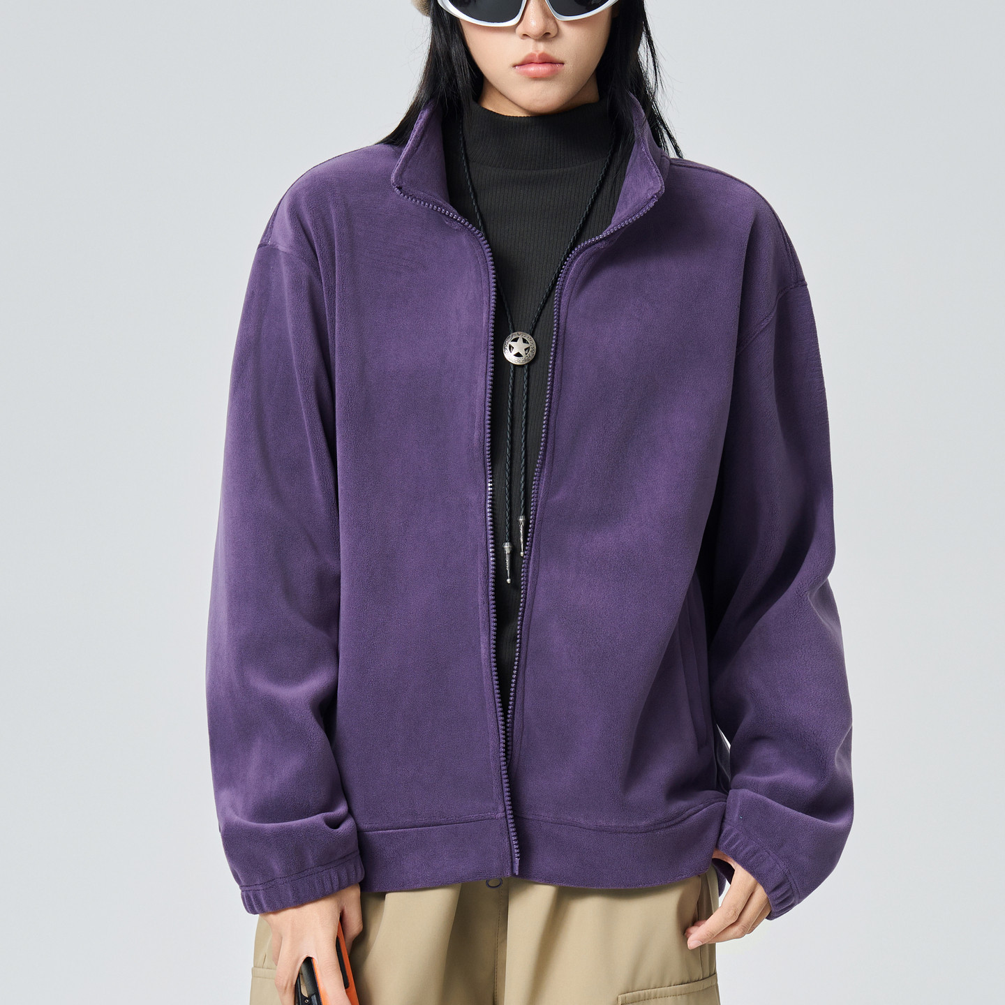 男士冲锋衣内胆立领奥粒绒外套男春秋新款保暖内搭打底衫开衫外搭,淘宝优惠券,粉丝福利购,淘宝优惠卷