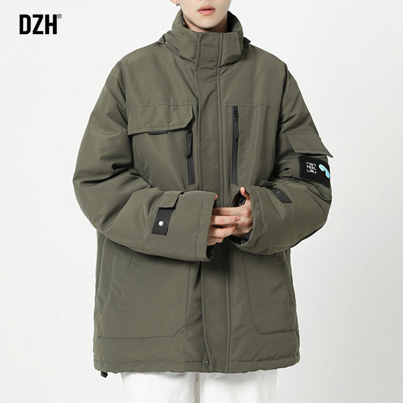 2025年新款派克服男女军绿色工装棉服可拆卸毛领连帽外套男士棉衣,淘宝优惠券,粉丝福利购,淘宝优惠卷