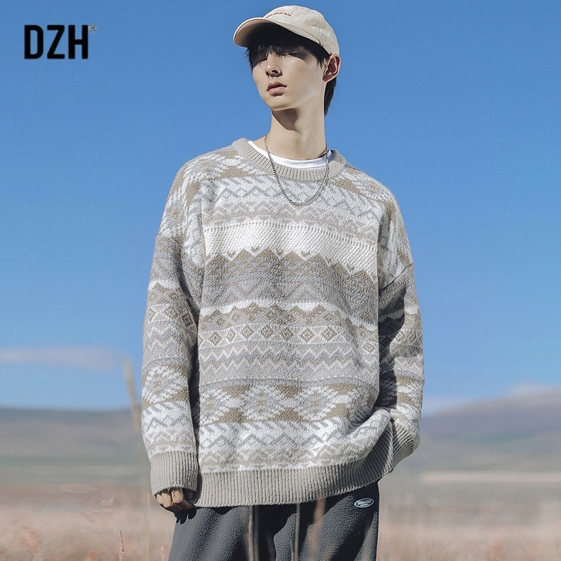 男士冬季针织男装2021新款针织衫 dzh针织衫/毛衣