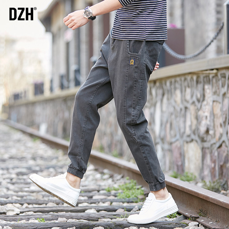 男士2020秋季潮牌韩版潮流休闲裤 dzh牛仔裤