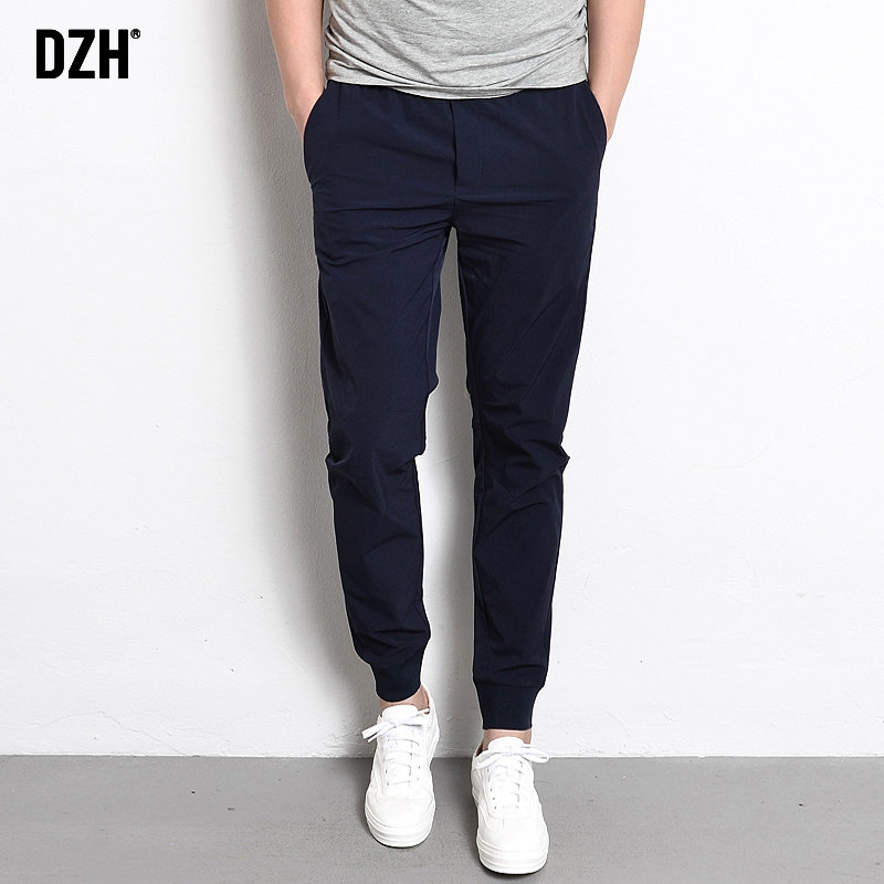 男士冰丝裤夏季束脚裤九分裤休闲裤 dzh休闲裤