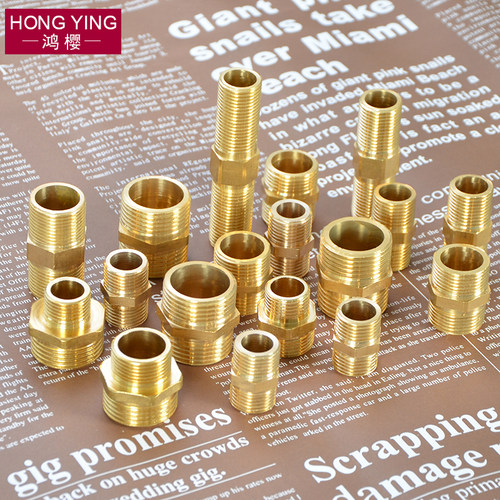 4分铜三通弯头内外丝接头双内丝直接外牙四通燃气太阳能水管配件 - 图2