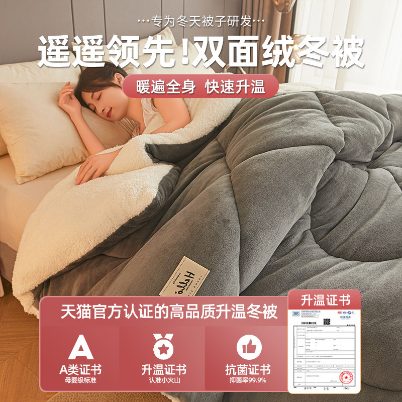 冬季羊羔绒被子棉被被芯冬天单人宿舍秋冬被加厚保暖10斤2025新款,淘宝优惠券,粉丝福利购,淘宝优惠卷